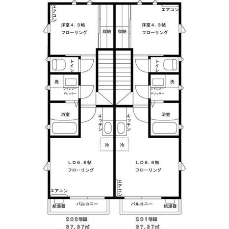 ベルリビオントキワの物件間取画像